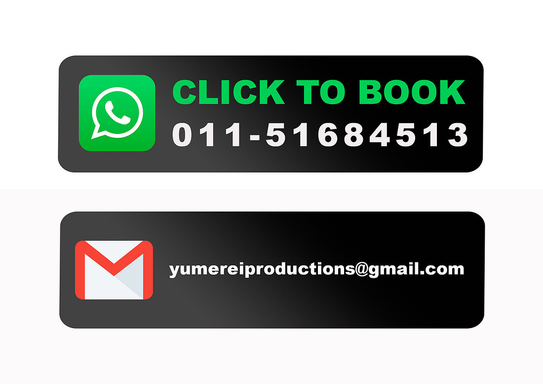Book Now - Whatsapp or Email