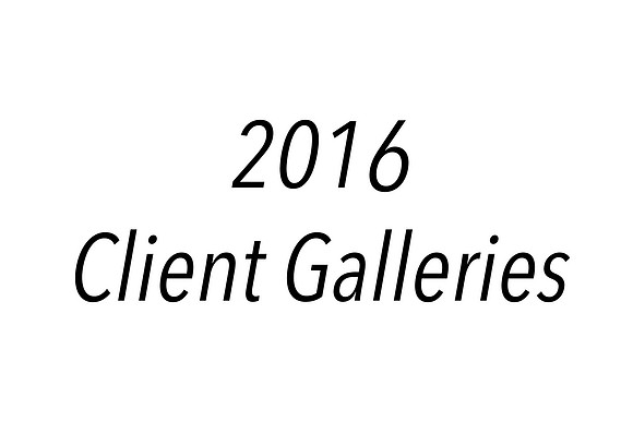 2016 Client Galleries